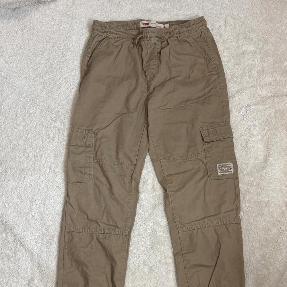 Levi’s Youth Tan Cargo Jogger Pants SZ L